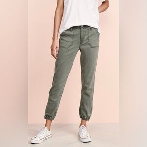 PAIGE Mayslie Olive Utility Jogger Pants